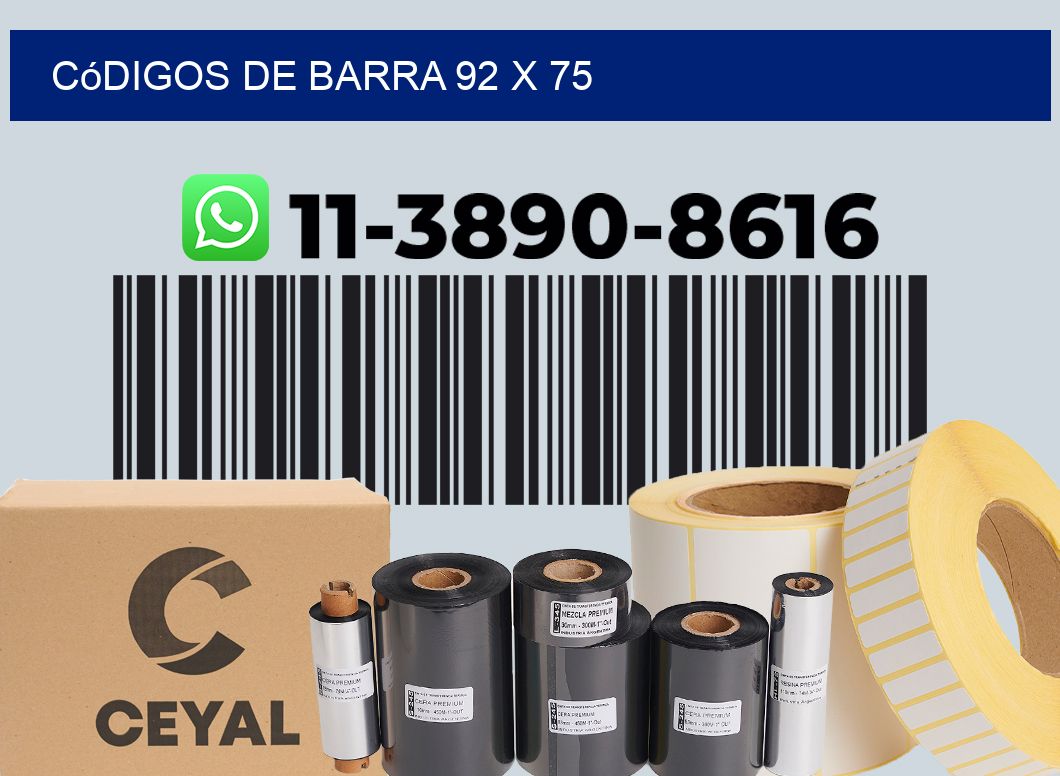 códigos de barra 92 x 75