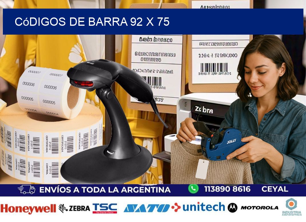 códigos de barra 92 x 75