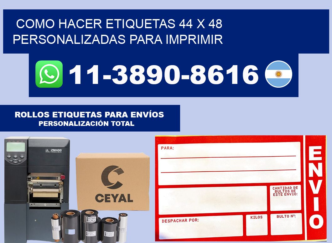 como hacer etiquetas 44 x 48 personalizadas para imprimir