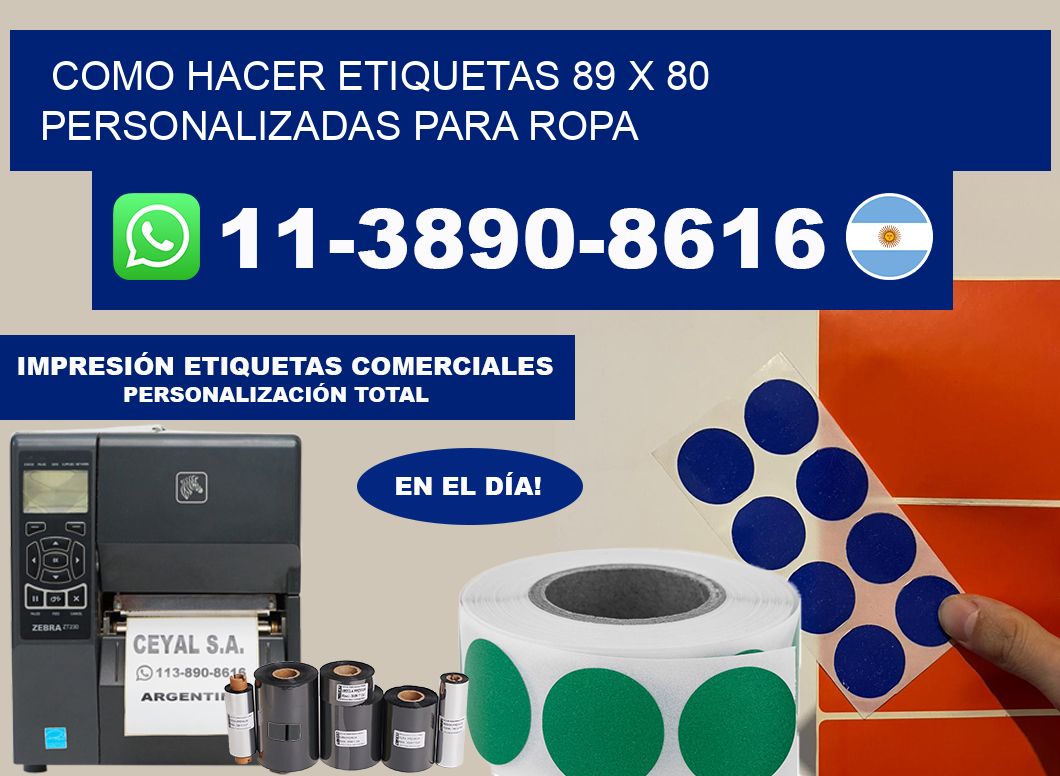 como hacer etiquetas 89 x 80 personalizadas para ropa