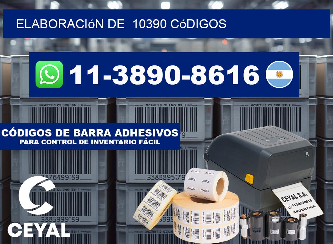 elaboración de  10390 códigos