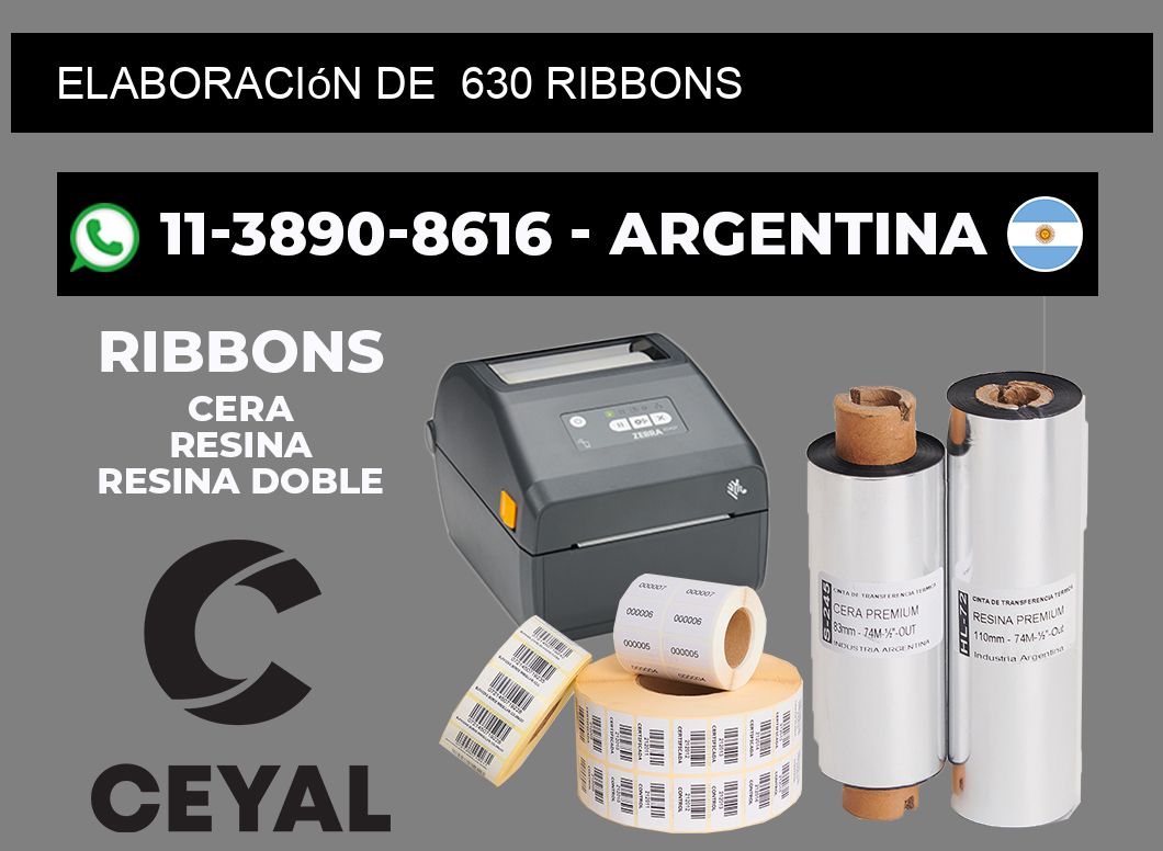 elaboración de  630 ribbons