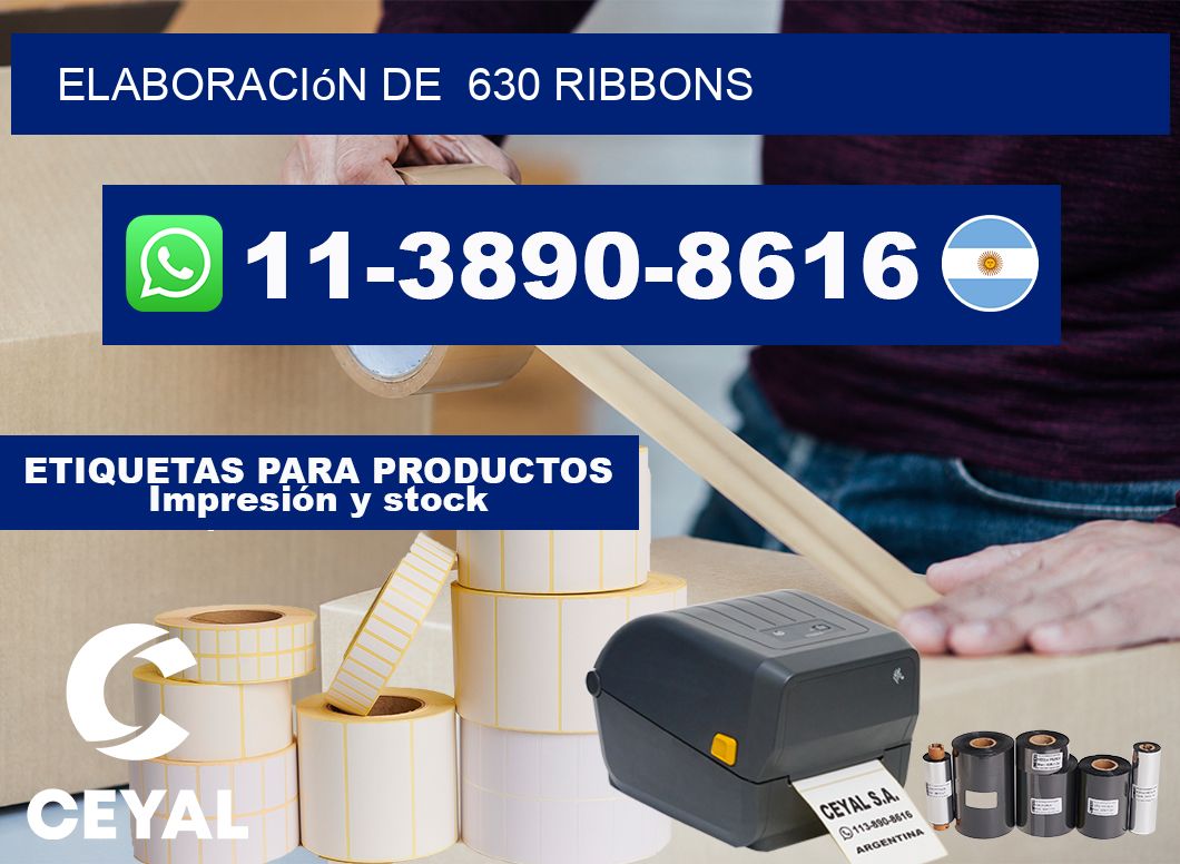 elaboración de  630 ribbons