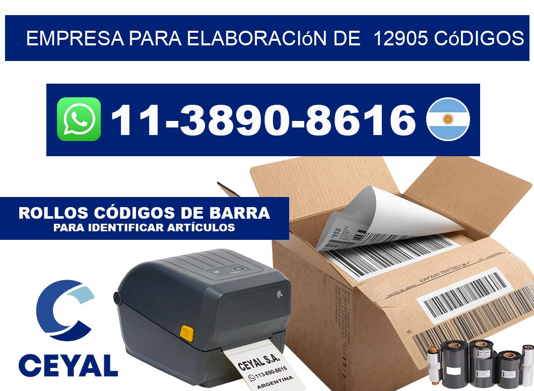 empresa para elaboración de  12905 códigos