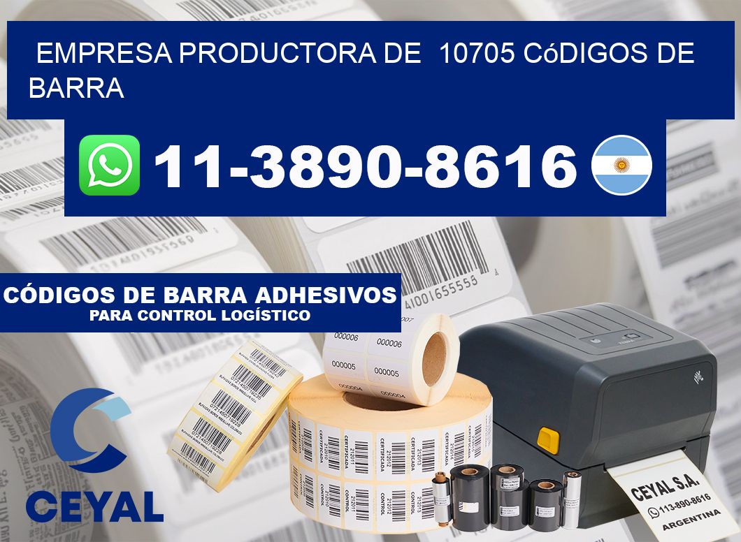 empresa productora de  10705 códigos de barra