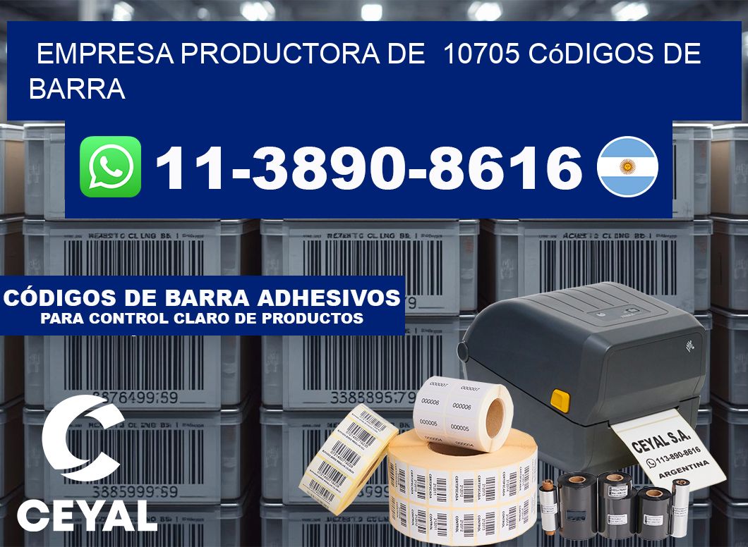 empresa productora de  10705 códigos de barra