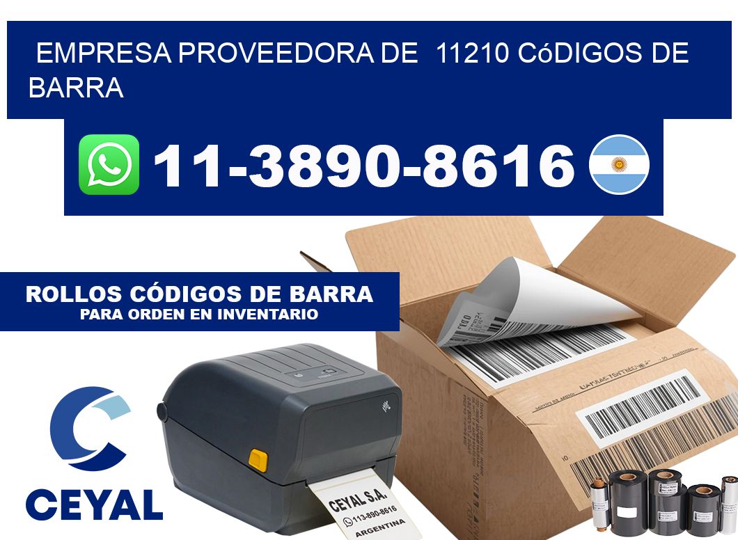empresa proveedora de  11210 códigos de barra