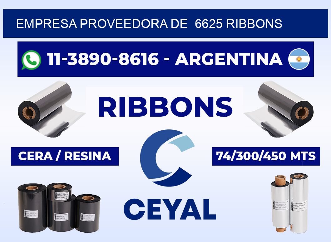 empresa proveedora de  6625 ribbons