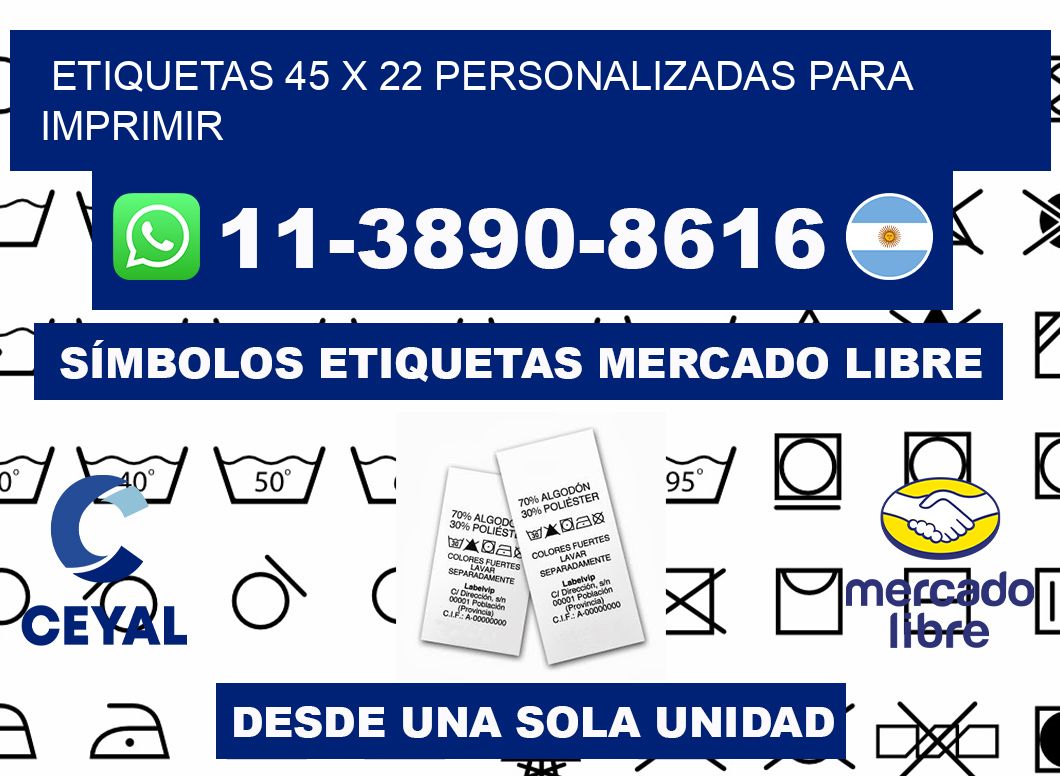 etiquetas 45 x 22 personalizadas para imprimir