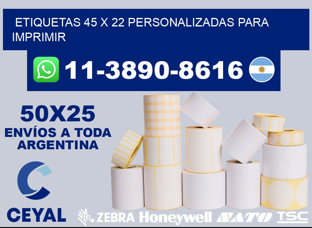 etiquetas 45 x 22 personalizadas para imprimir