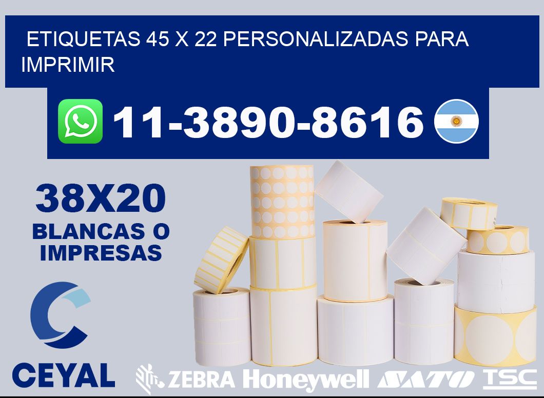 etiquetas 45 x 22 personalizadas para imprimir