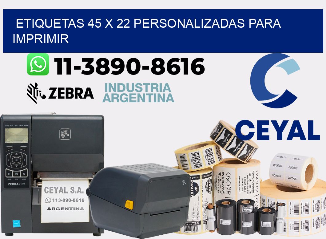 etiquetas 45 x 22 personalizadas para imprimir