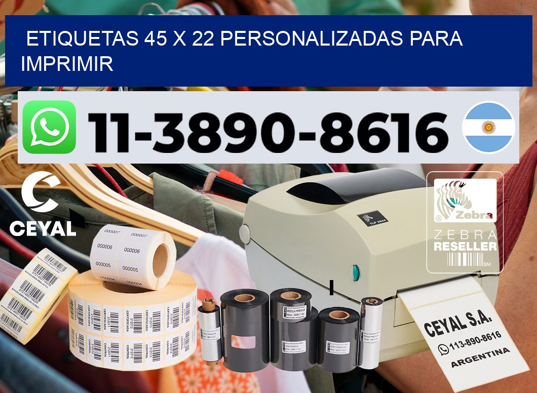 etiquetas 45 x 22 personalizadas para imprimir