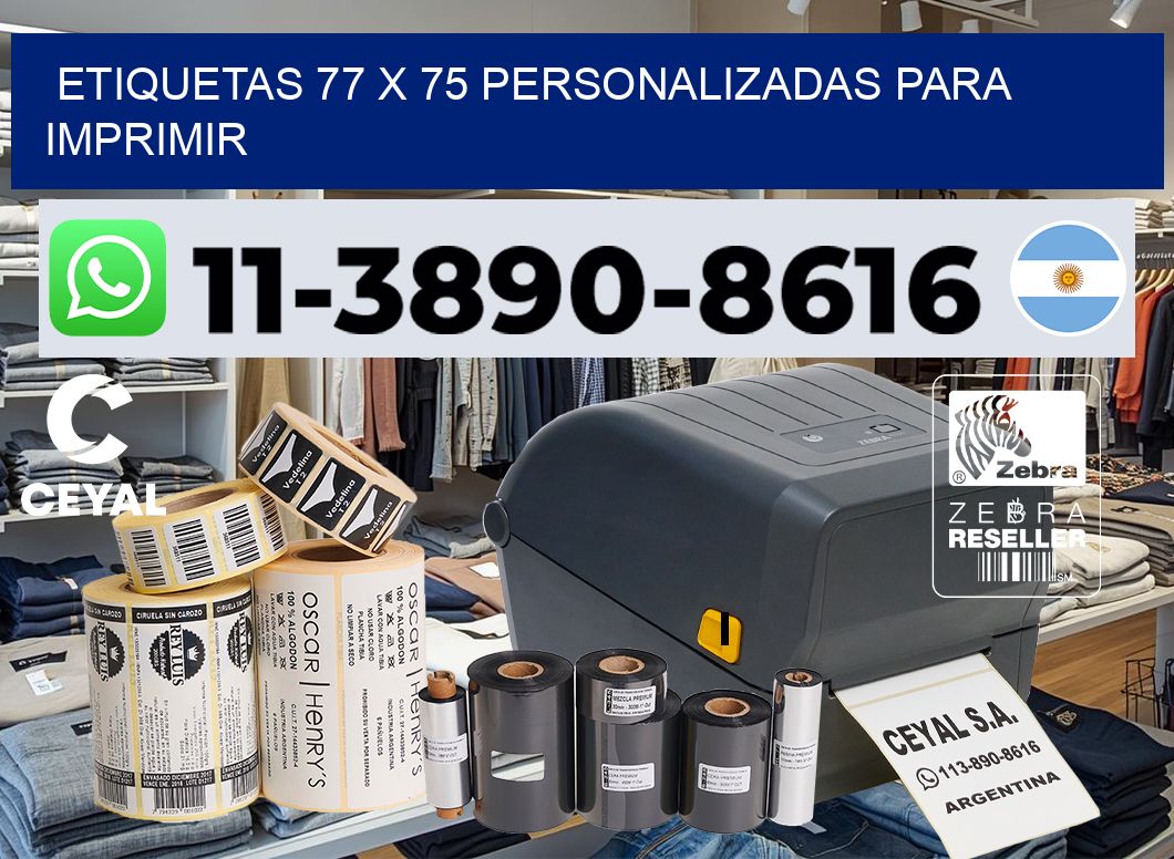 etiquetas 77 x 75 personalizadas para imprimir