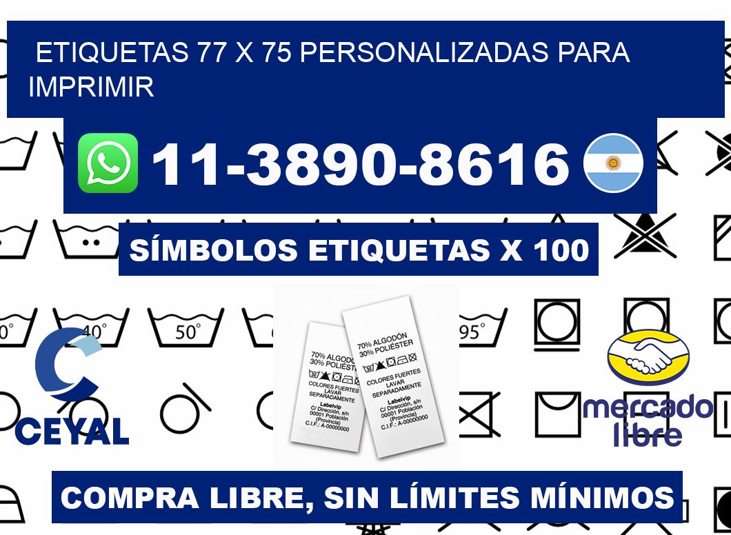 etiquetas 77 x 75 personalizadas para imprimir