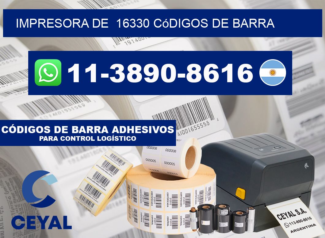 impresora de  16330 códigos de barra