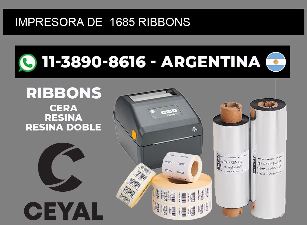 impresora de  1685 ribbons