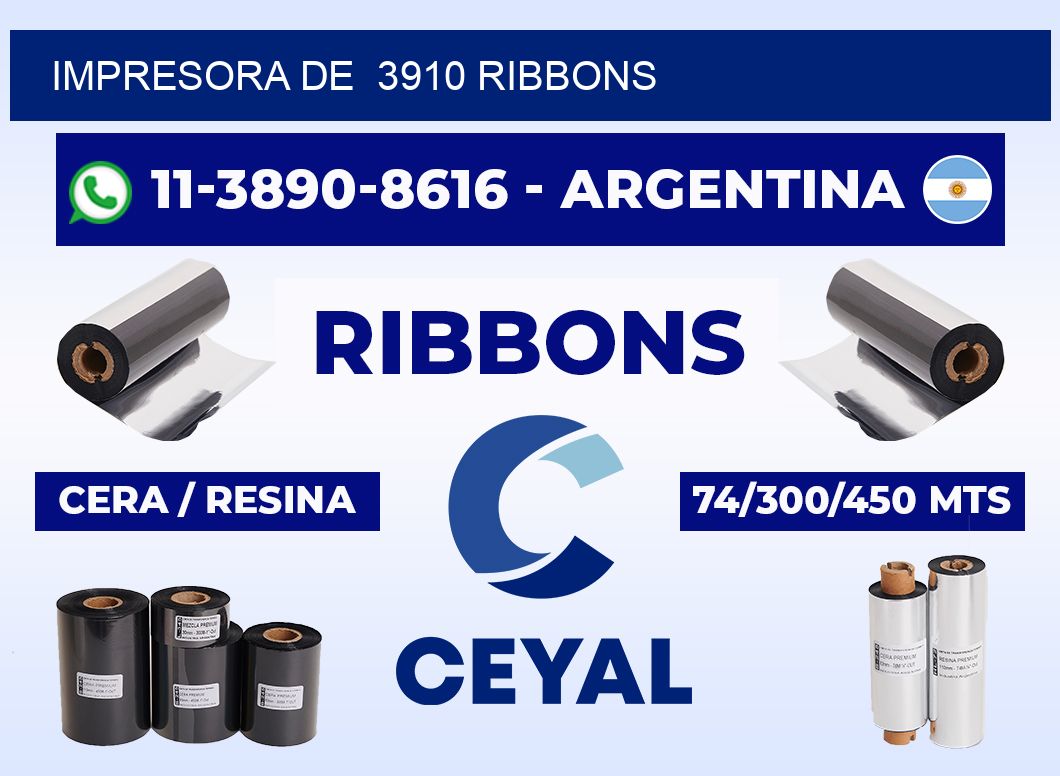 impresora de 3910 ribbons