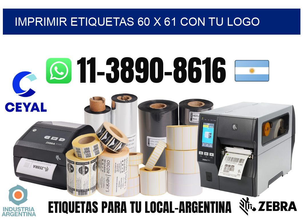 imprimir etiquetas 60 x 61 con tu logo