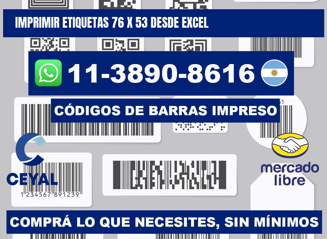 imprimir etiquetas 76 x 53 desde excel