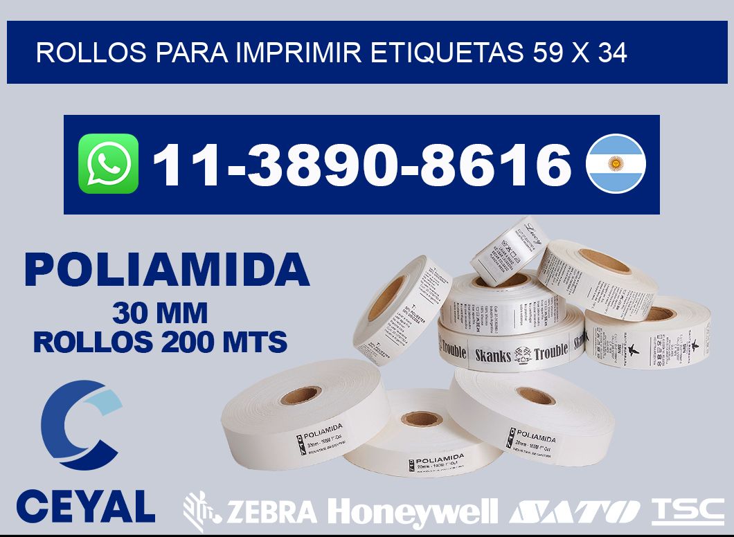 rollos para imprimir etiquetas 59 x 34