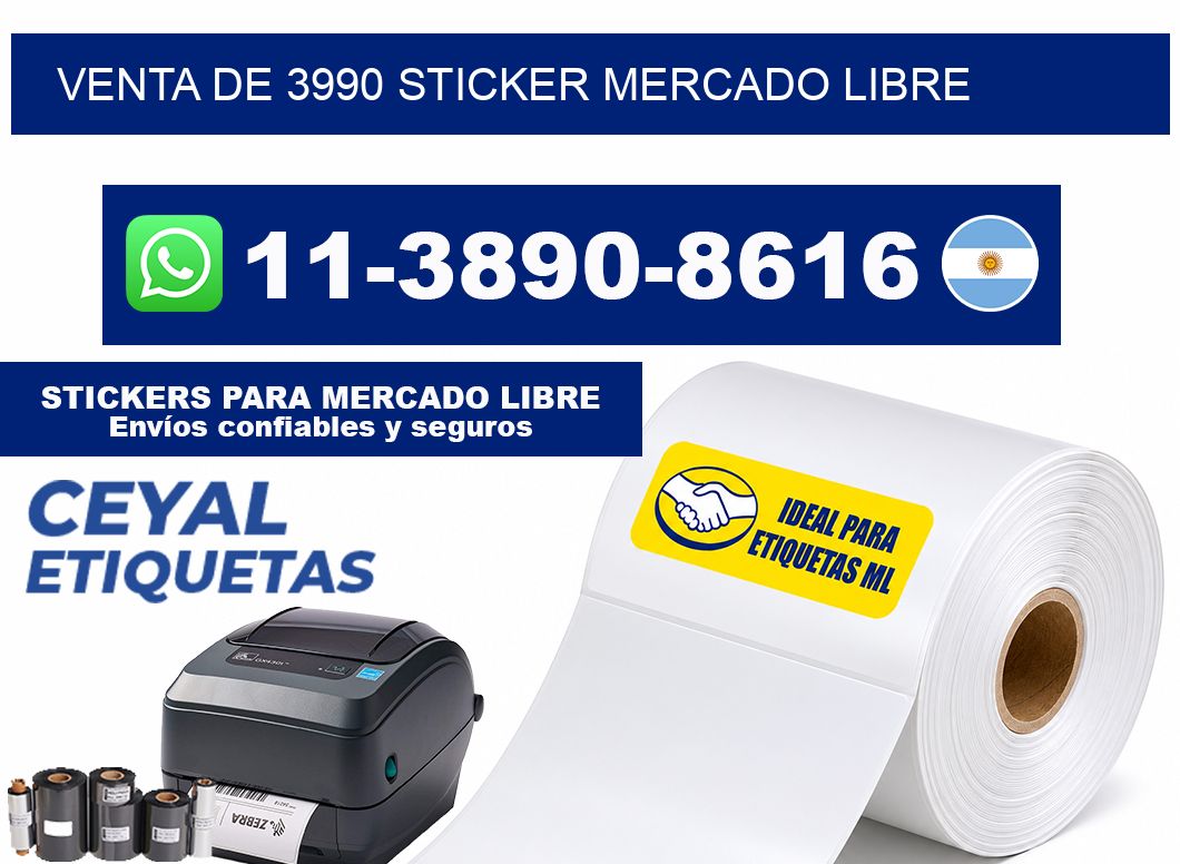 venta de 3990 sticker mercado libre
