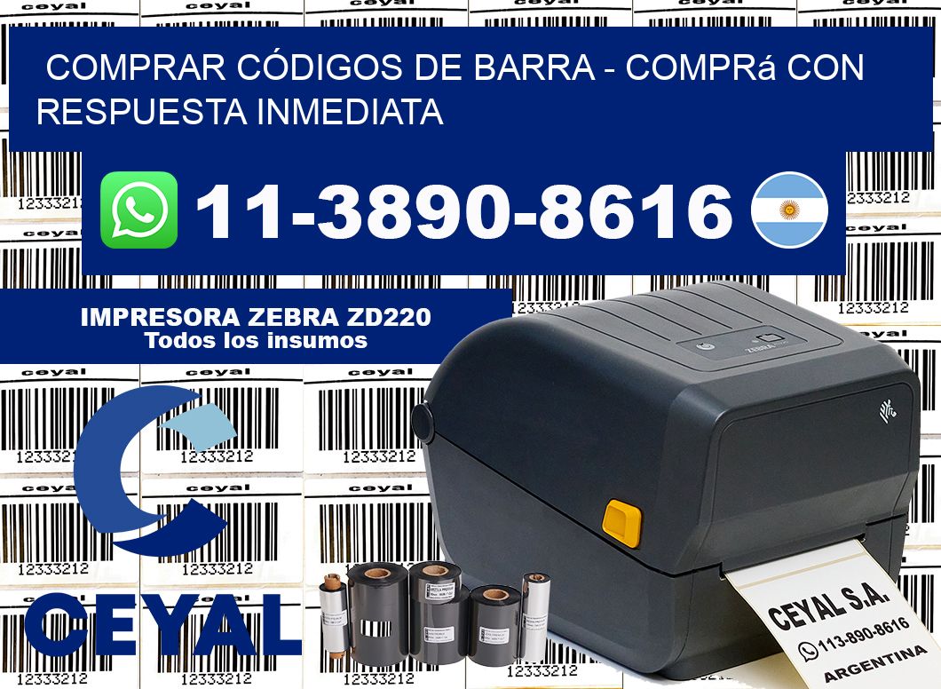 COMPRAR CÓDIGOS DE BARRA - Comprá con respuesta inmediata
