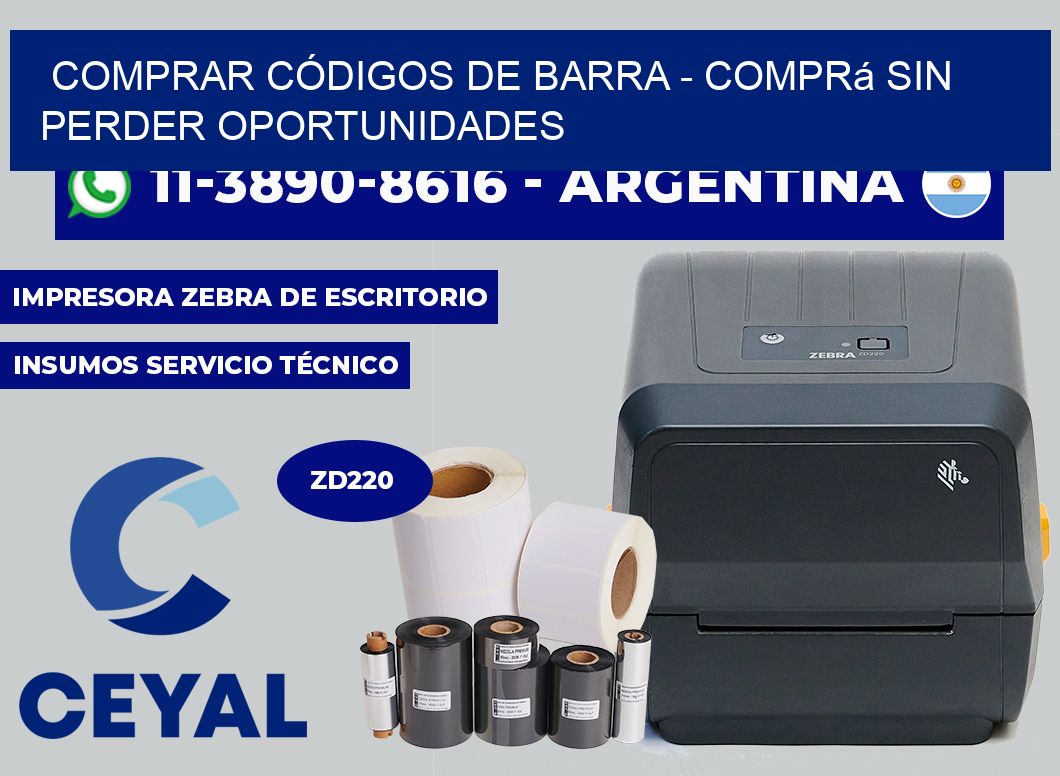 COMPRAR CÓDIGOS DE BARRA - Comprá sin perder oportunidades