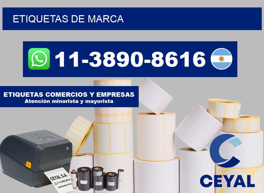 ETIQUETAS de marca