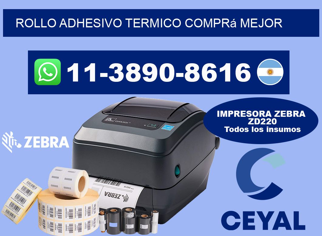 ROLLO ADHESIVO TERMICO Comprá mejor