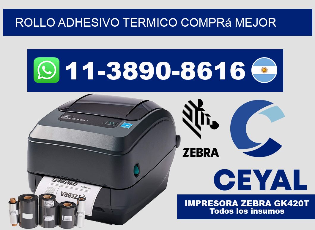 ROLLO ADHESIVO TERMICO Comprá mejor
