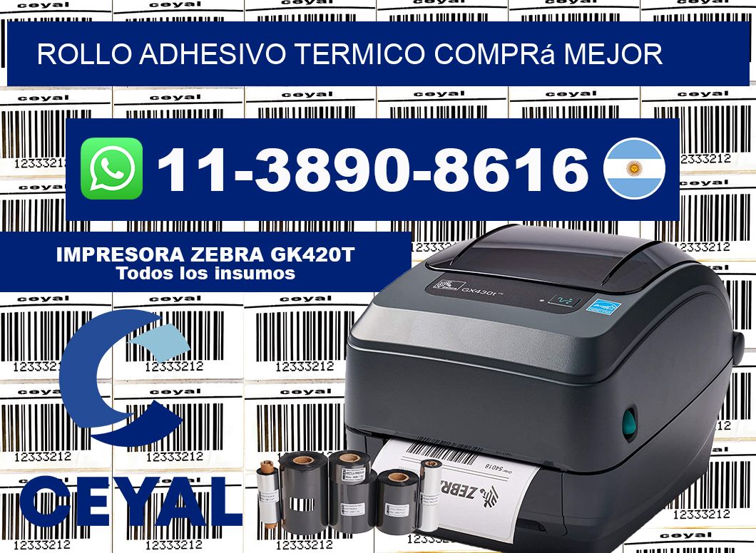 ROLLO ADHESIVO TERMICO Comprá mejor
