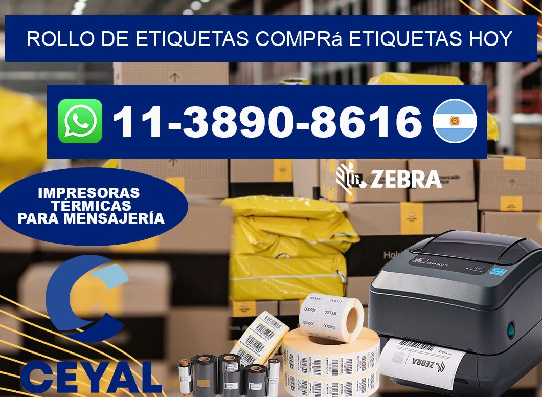 ROLLO DE ETIQUETAS Comprá etiquetas hoy