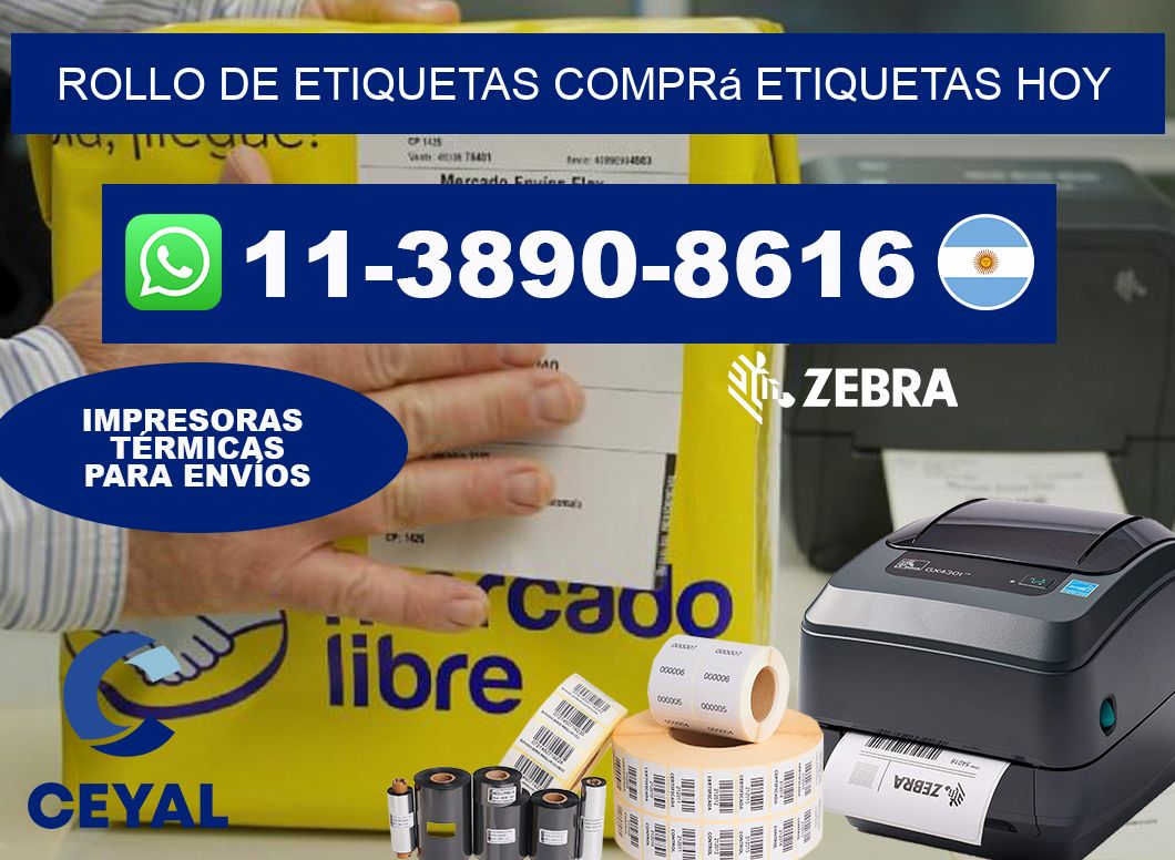 ROLLO DE ETIQUETAS Comprá etiquetas hoy