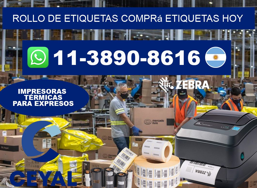 ROLLO DE ETIQUETAS Comprá etiquetas hoy