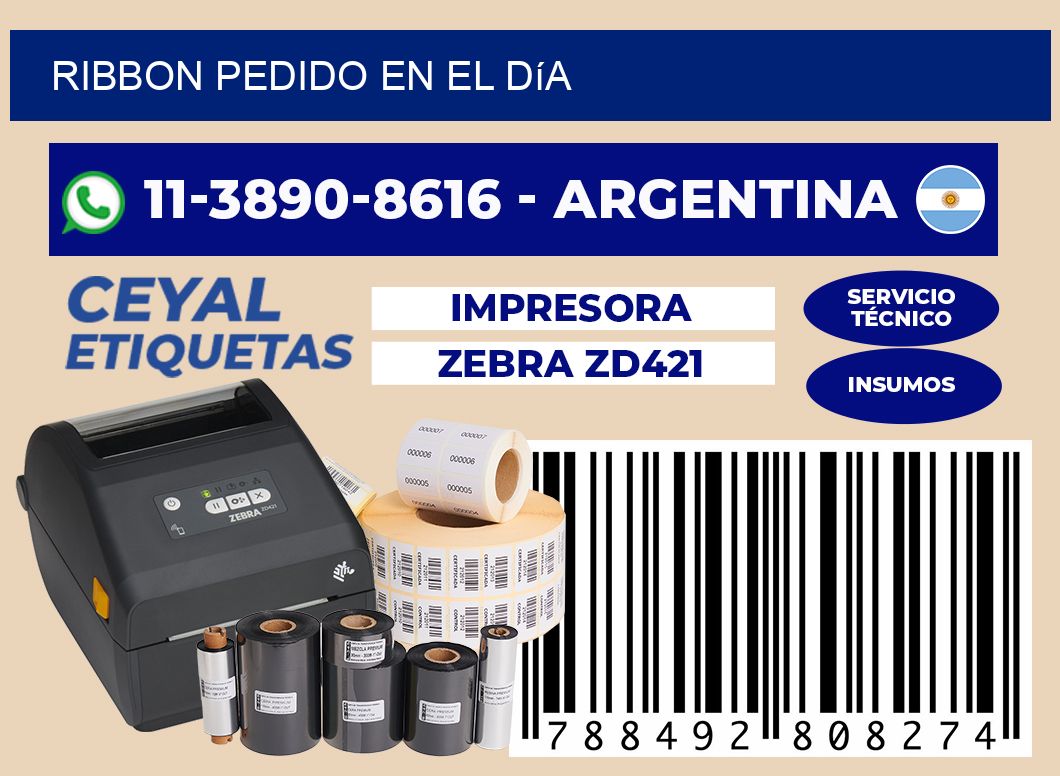 ribbon Pedido en el día