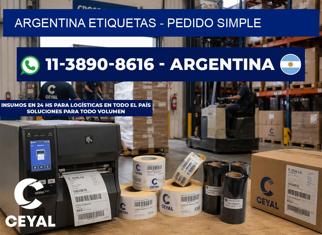 ARGENTINA ETIQUETAS - Pedido simple