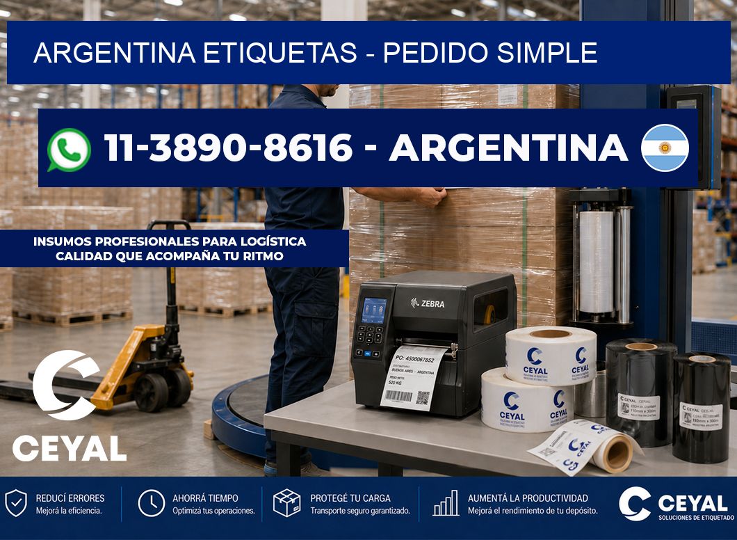 ARGENTINA ETIQUETAS - Pedido simple