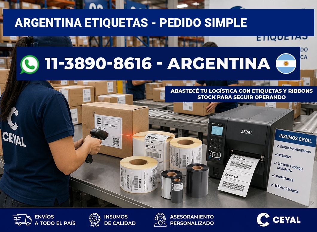 ARGENTINA ETIQUETAS – Pedido simple
