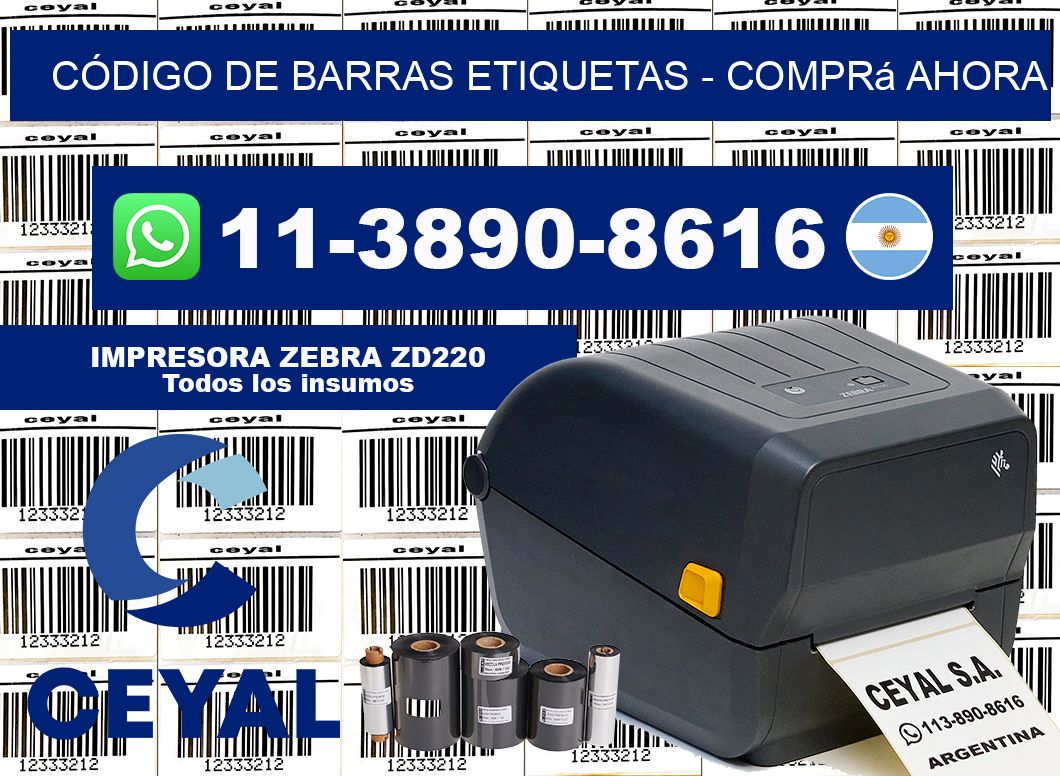 CÓDIGO DE BARRAS ETIQUETAS - Comprá ahora