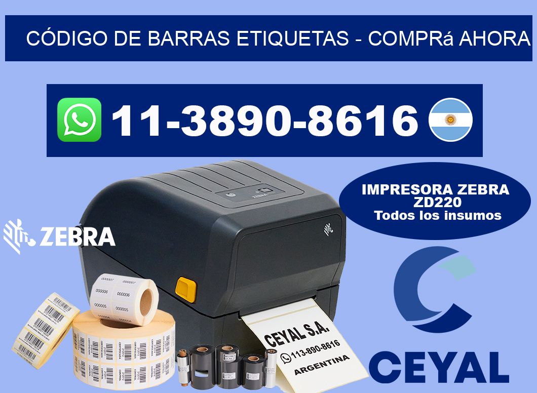 CÓDIGO DE BARRAS ETIQUETAS - Comprá ahora