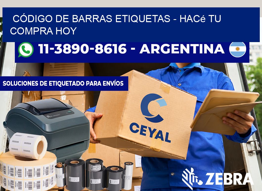 CÓDIGO DE BARRAS ETIQUETAS - Hacé tu compra hoy