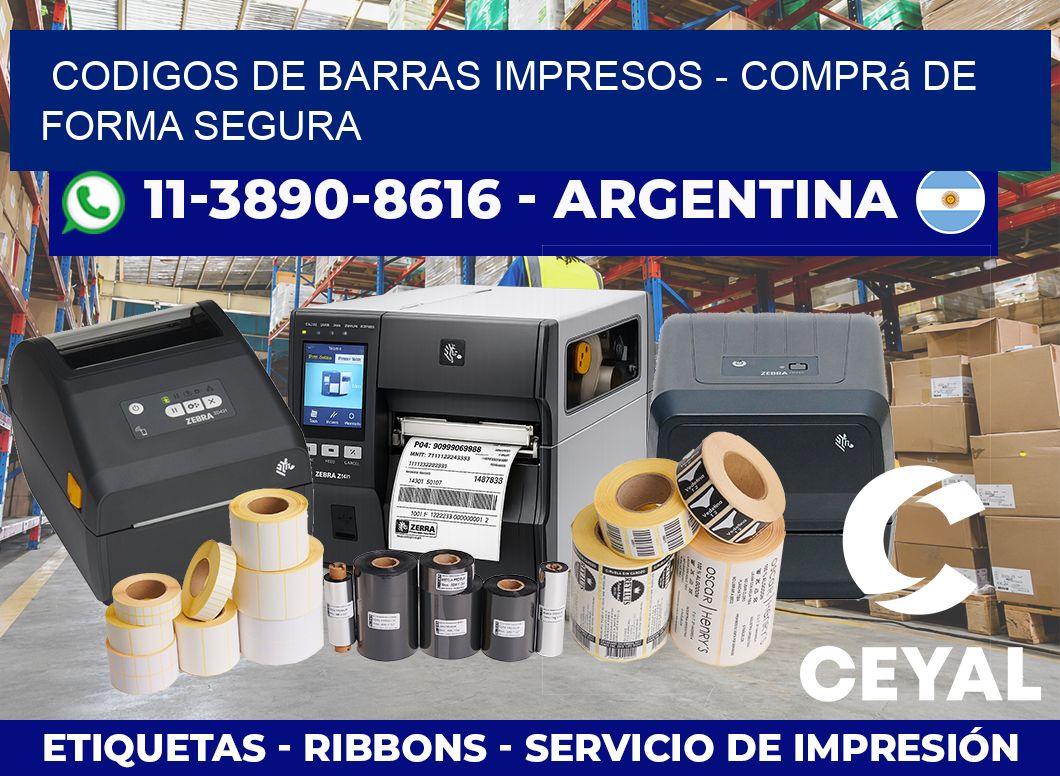 CODIGOS DE BARRAS IMPRESOS – Comprá de forma segura