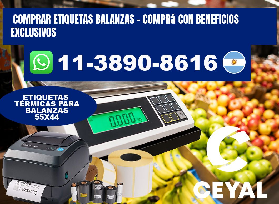 COMPRAR ETIQUETAS BALANZAS - Comprá con beneficios exclusivos