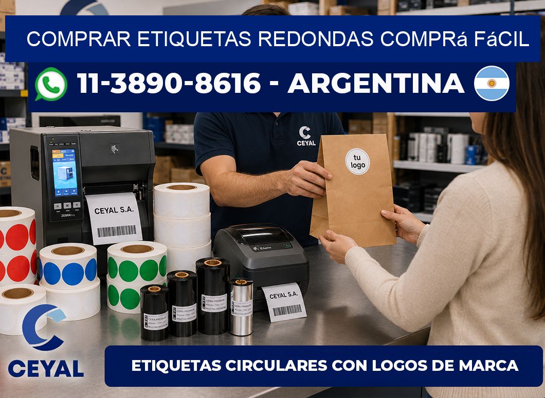 COMPRAR ETIQUETAS REDONDAS Comprá fácil