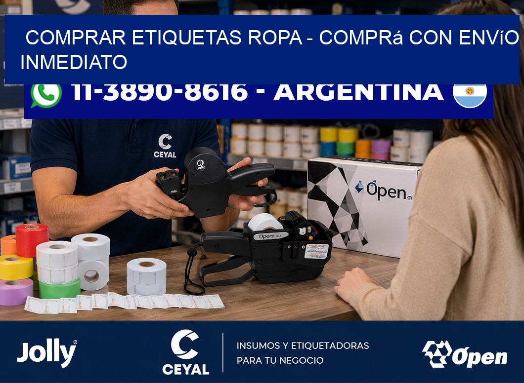 COMPRAR ETIQUETAS ROPA - Comprá con envío inmediato