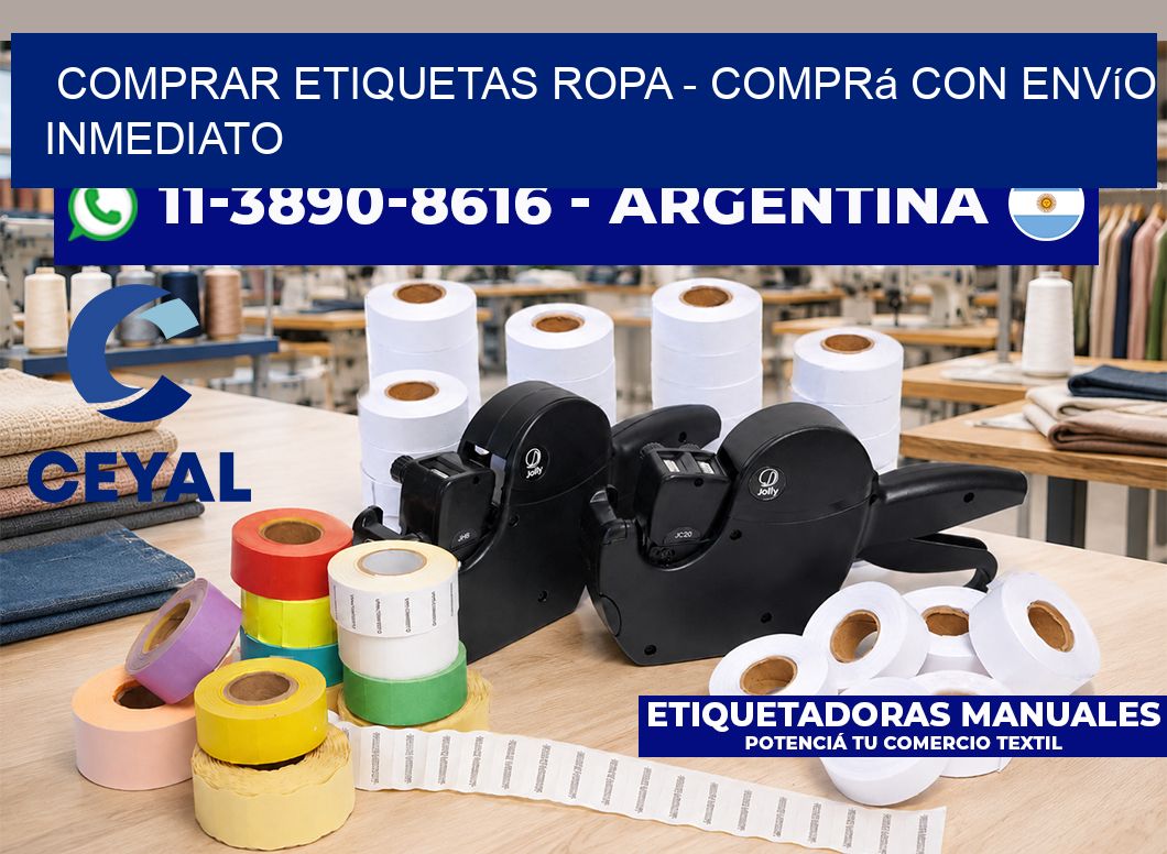 COMPRAR ETIQUETAS ROPA - Comprá con envío inmediato