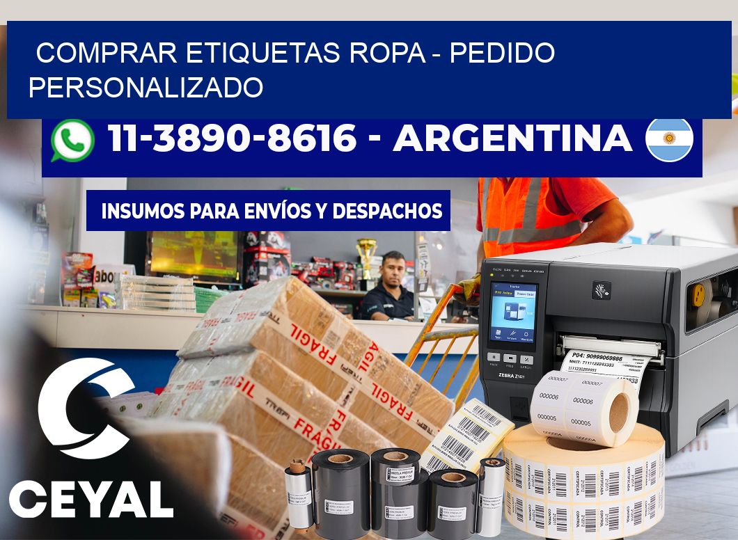 COMPRAR ETIQUETAS ROPA - Pedido personalizado