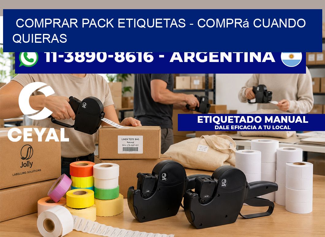 COMPRAR PACK ETIQUETAS - Comprá cuando quieras