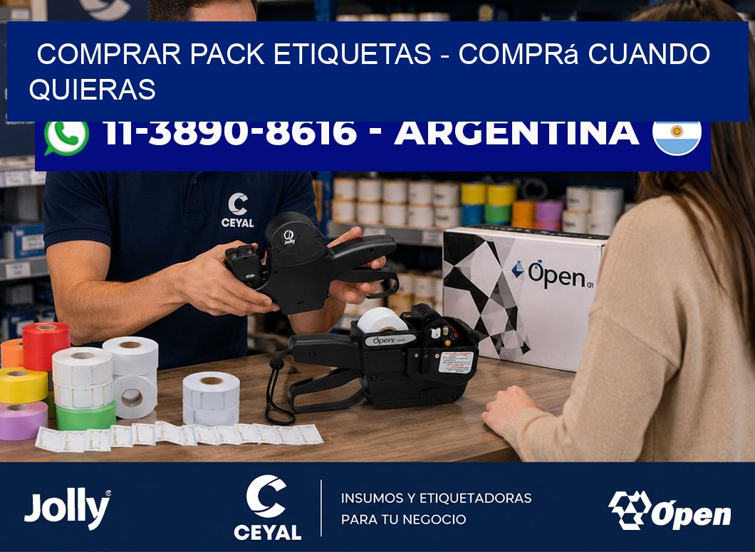 COMPRAR PACK ETIQUETAS - Comprá cuando quieras